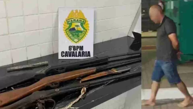 Homem é preso por cárcere privado, ameaça e porte ilegal de armas