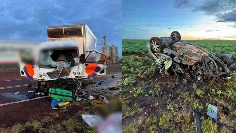 Seis pessoas da mesma família morrem em acidente na PR-170 em Rolândia