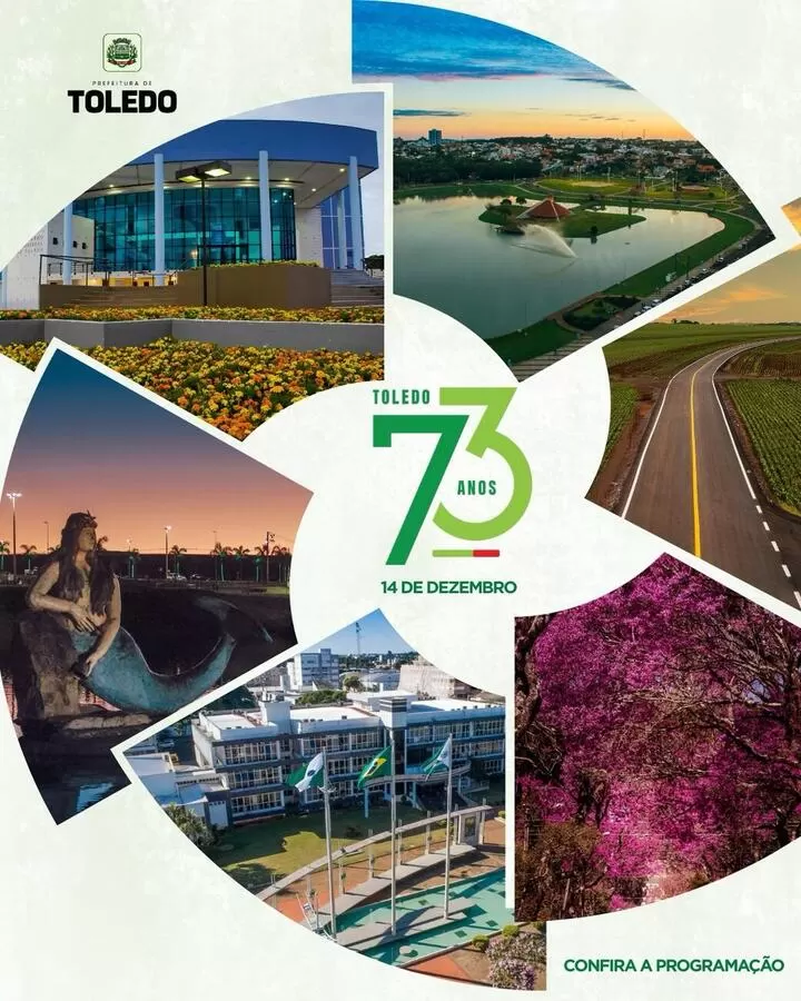 Aniversário de 73 anos de Toledo terá show com César Menotti e Fabiano
