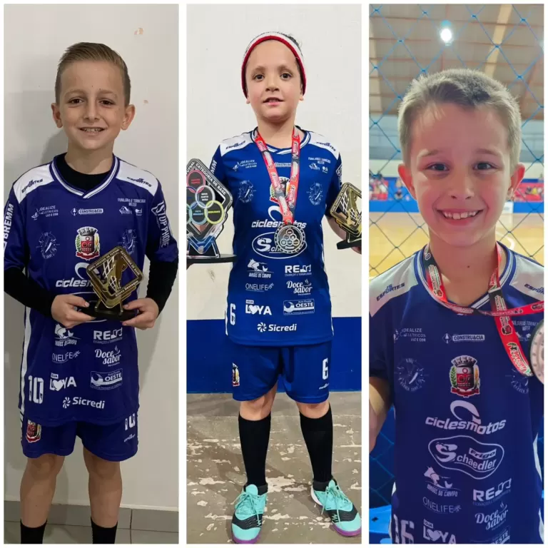 Três representantes de Nova Santa Rosa competirão na Copa Mundo do Futsal