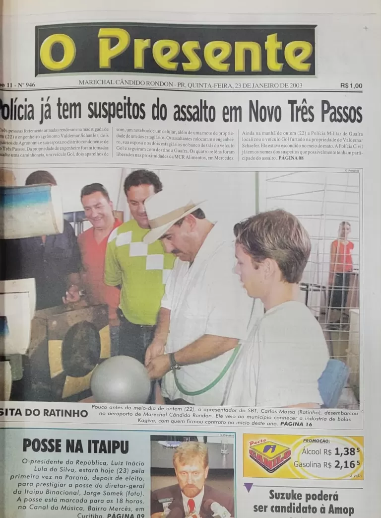 O dia em que Ratinho visitou Marechal Rondon