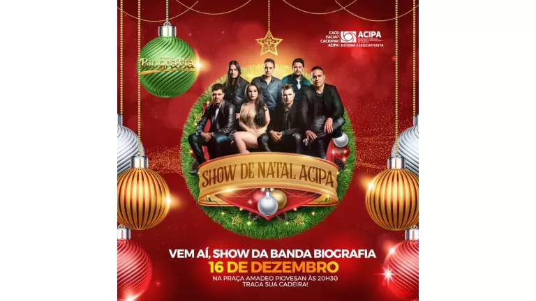 Natal em Palotina ilumina a Praça Amadeo Piovesan