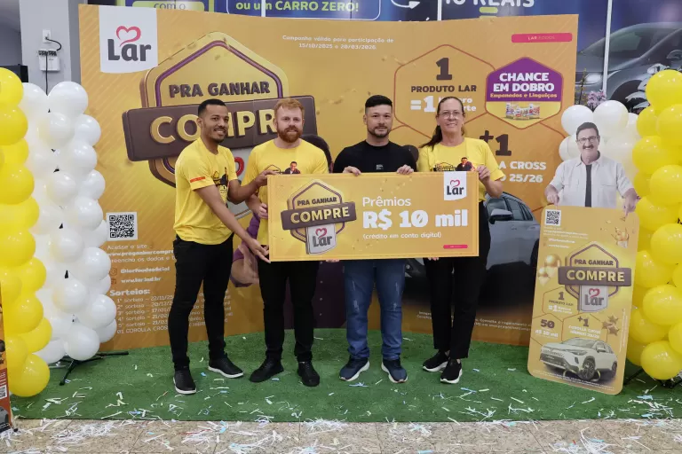 Campanha “Pra Ganhar Compre Lar 3ª Edição” distribui premiações em todo o Brasil