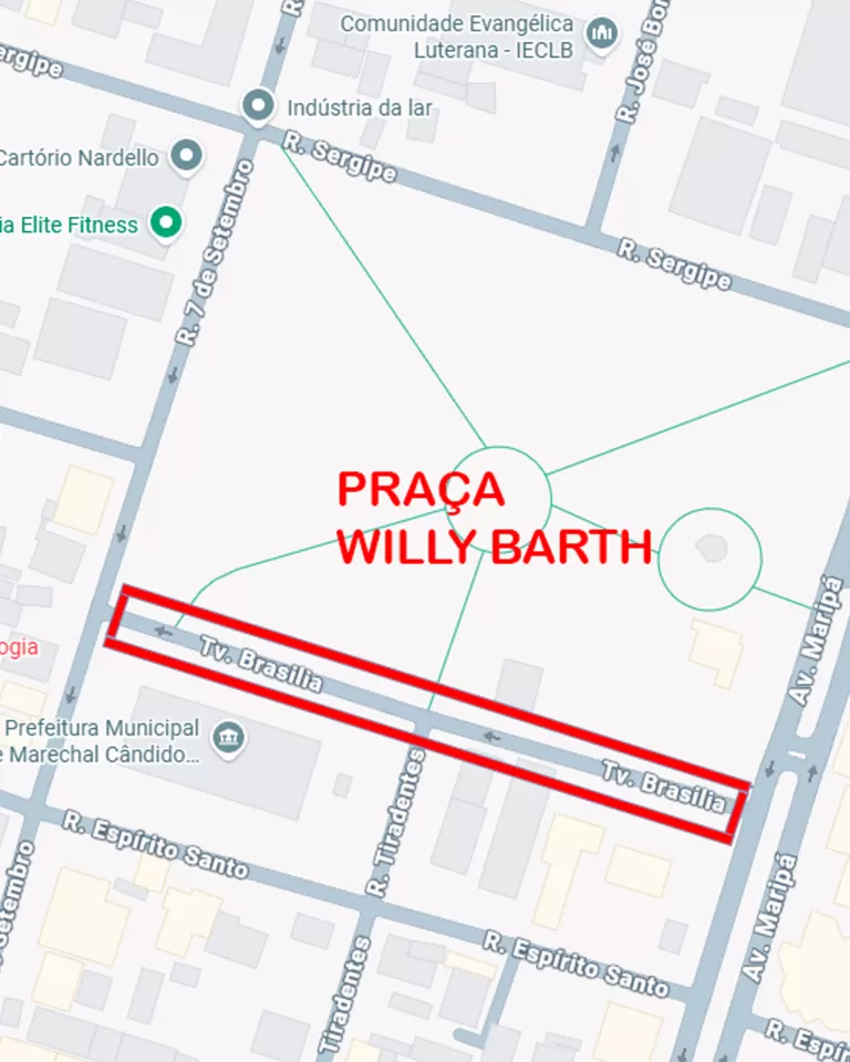 Audiência pública sobre revitalização do entorno da Praça Willy Barth acontece nesta quarta-feira