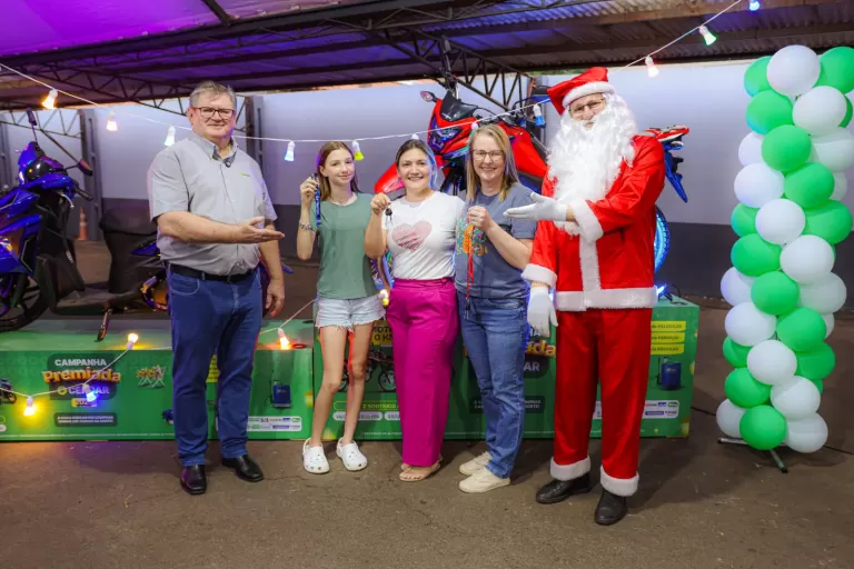 Cercar realiza sorteio final da Campanha Premiada 2025 e entrega três motos 0 km; veja os ganhadores