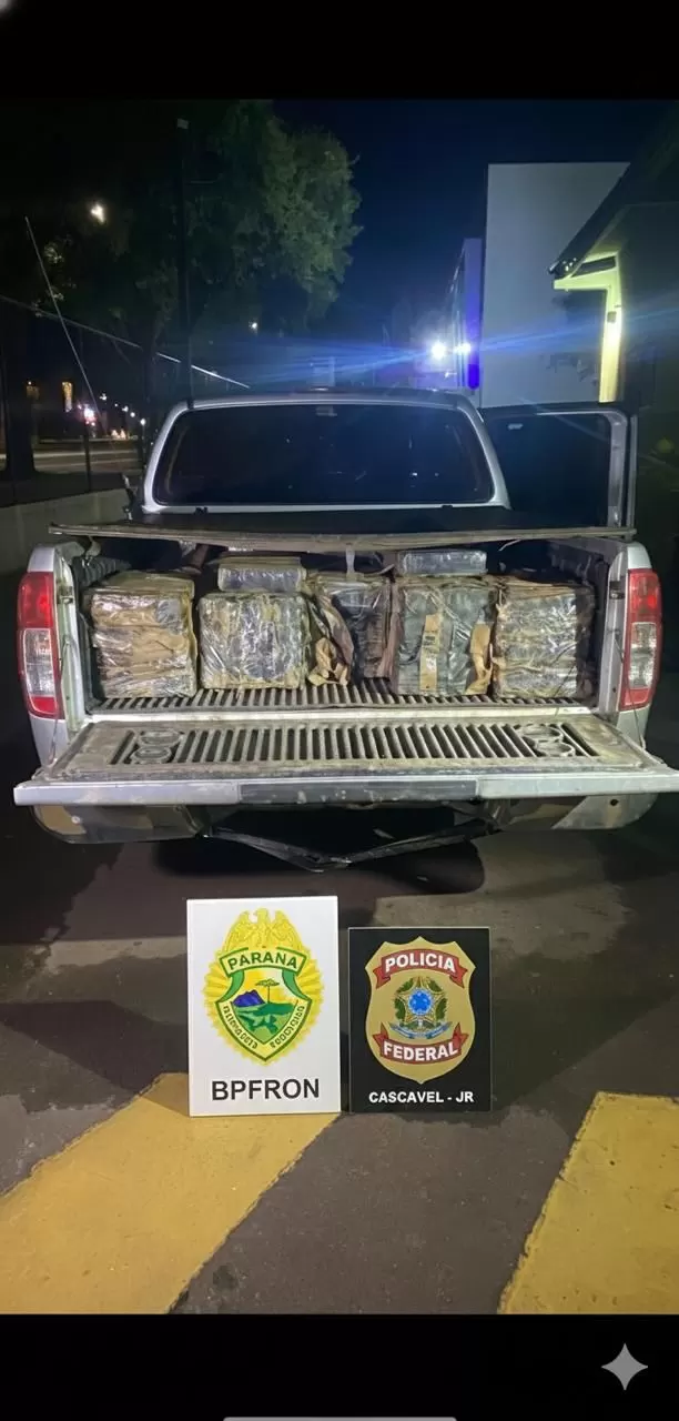 BPFron apreende 725 quilos de maconha após perseguição em Vera Cruz do Oeste