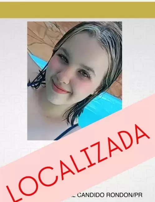 Encontrada rondonense de 15 anos que estava desaparecida
