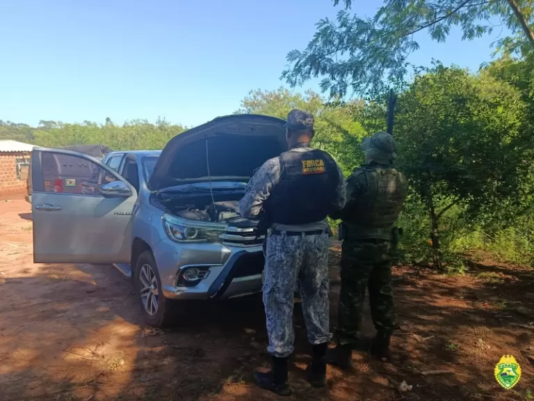Hilux furtada em Cascavel é recuperada em Guaíra
