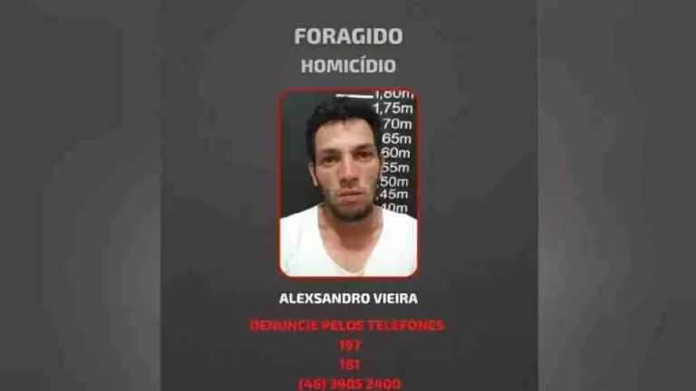 Polícia Civil divulga imagens de foragido acusado de homicídio no Sudoeste