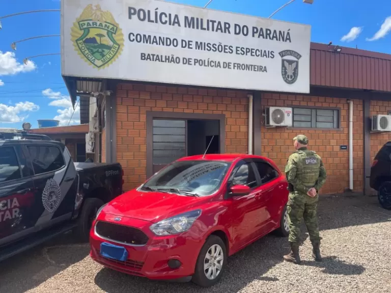 Carro tomado de assalto no interior de Marechal Rondon é recuperado pelo BPFron