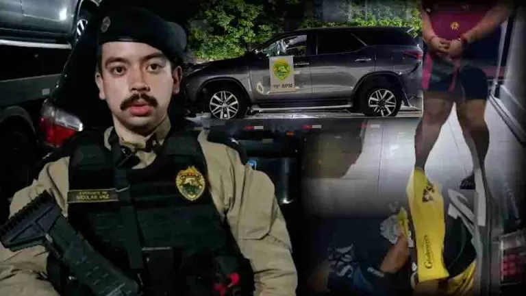 Fugitivos com SW4 furtada em Cascavel resistiram a tiros e mulher detida é estudante de direito