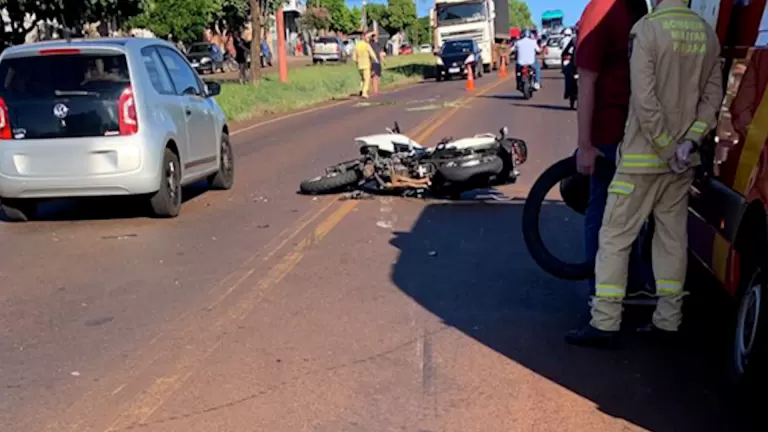 Acidente na PR-317 em Toledo deixa jovem ferido