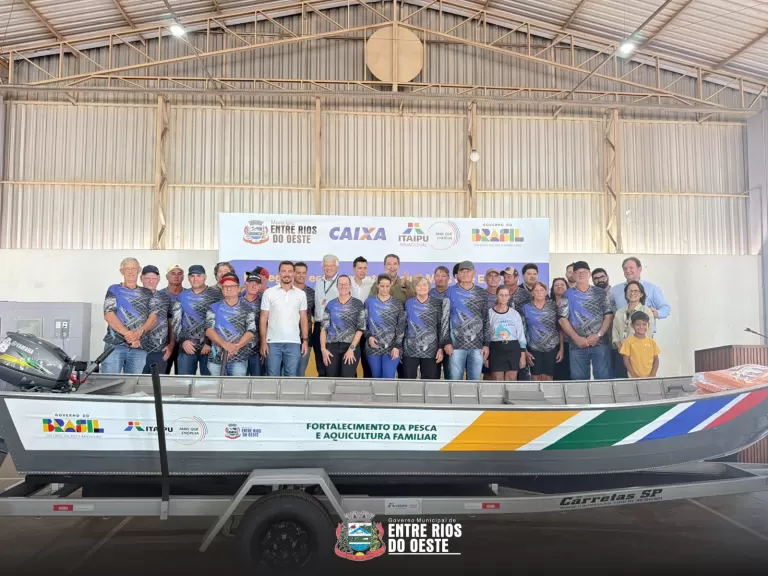 Fortalecimento da pesca em Entre Rios do Oeste: entrega de equipamentos do programa Mais que Energia