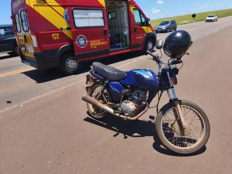 Acidente deixa motociclista gravemente ferido em Marechal Rondon