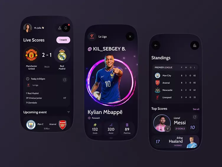Estatísticas de Futebol ao Vivo no Celular