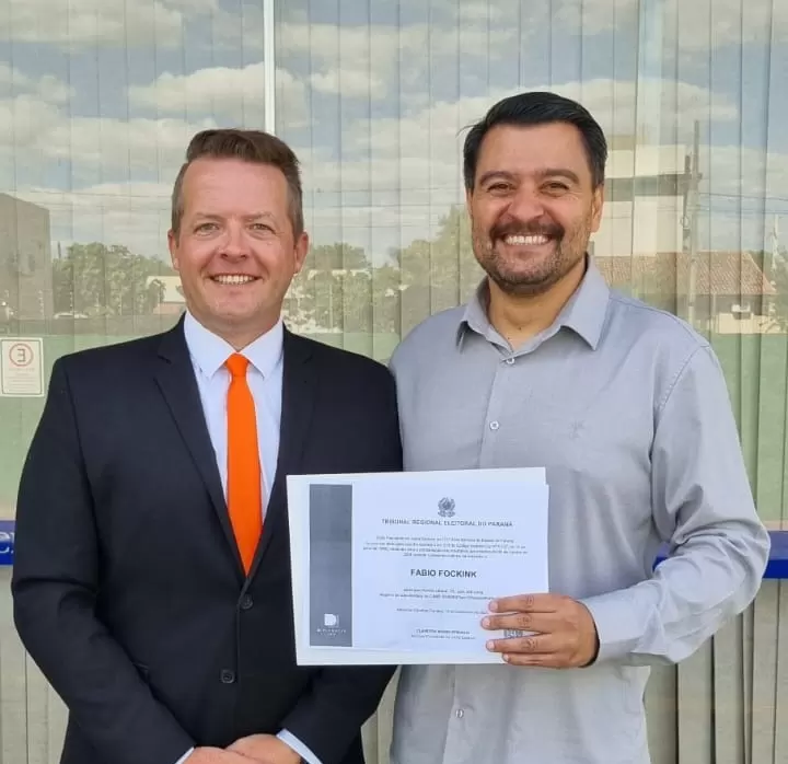 Fabio Fockink é diplomado e toma posse como vereador em Marechal Rondon na segunda-feira