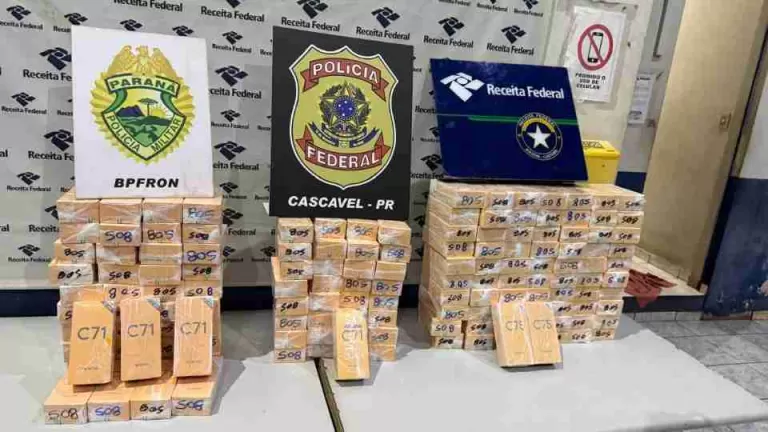 Mais de 140 celulares do Paraguai são apreendidos em abordagem na BR-277