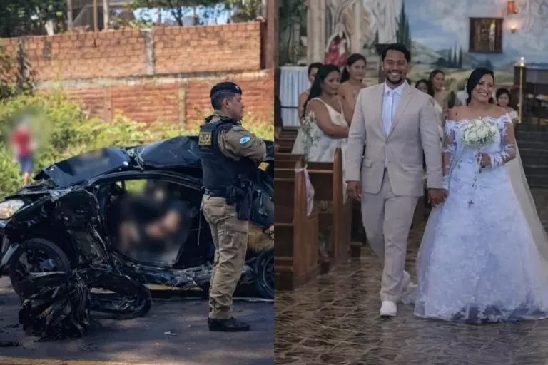 Noiva sofre grave acidente na véspera do casamento e se casa no dia seguinte em Nova Aurora