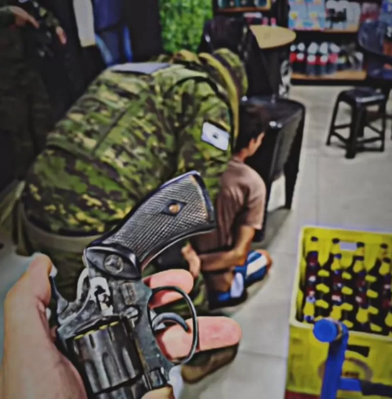 Abordagem da PM termina em prisão por porte ilegal de arma em distrito de Santa Helena