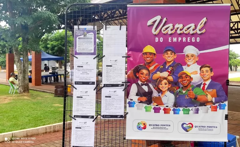 Segunda edição do Varal do Emprego reforça oportunidades e aproxima trabalhadores das empresas em Quatro Pontes