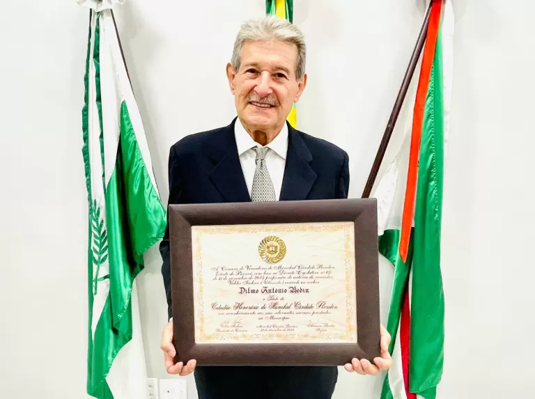 Dilmo Bedin recebe título de “Cidadão Honorário” em sessão solene do Poder Legislativo