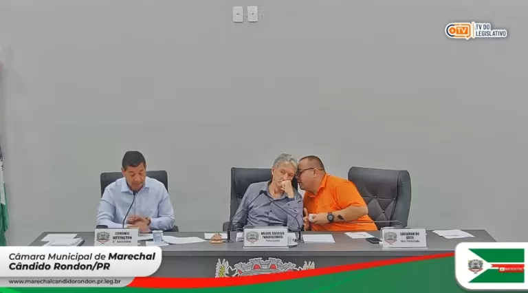 AO VIVO: acompanhe a primeira sessão ordinária do ano da Câmara de Vereadores de Marechal Rondon