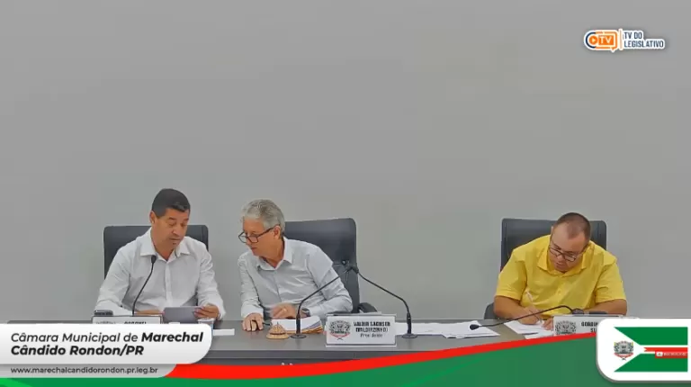 AO VIVO: acompanhe a primeira sessão ordinária do ano da Câmara de Vereadores de Marechal Rondon