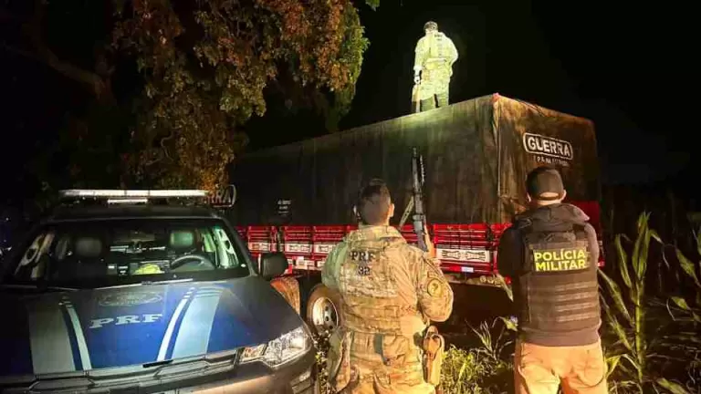 Caminhão com cigarros contrabandeados é apreendido após fuga em Toledo