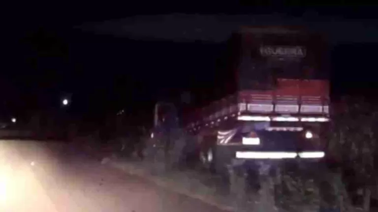 Imagens mostram fuga, salto de motorista e caminhão desgovernado em Toledo