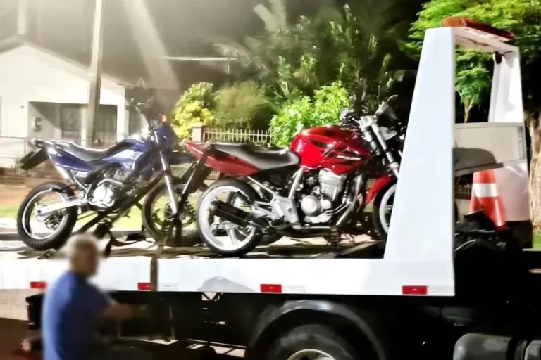 PM apreende motos de três moradores de Maripá denunciados por dar “grau” em Nova Santa Rosa