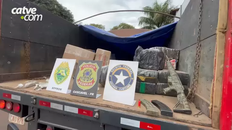 Mais de uma tonelada de drogas é apreendida na BR-277 em Cascavel