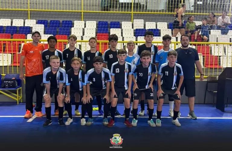 Pato Bragado Futsal Sub-14 estreia com 100% de aproveitamento e lidera a chave no início do Paranaense