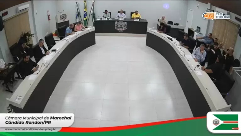 AO VIVO: acompanhe a sessão ordinária da Câmara de Vereadores de Marechal Rondon desta segunda-feira, 9 de março