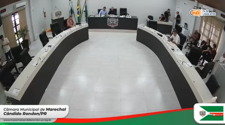 AO VIVO: acompanhe a sessão ordinária da Câmara de Vereadores de Marechal Rondon desta segunda-feira, 2 de março
