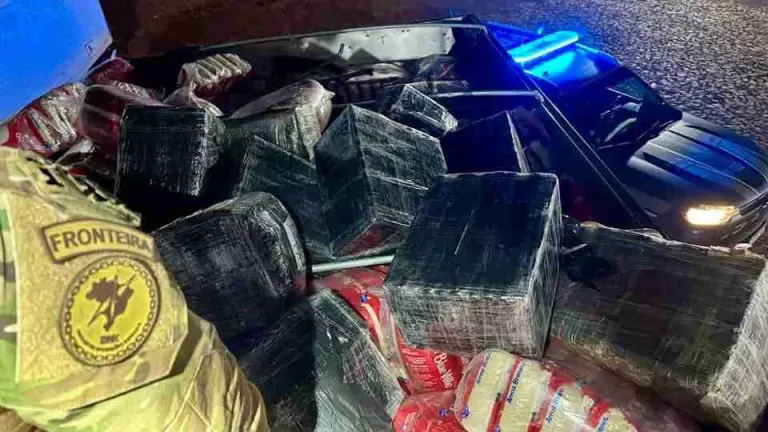 Carga milionária de cocaína e haxixe é apreendida na BR-369