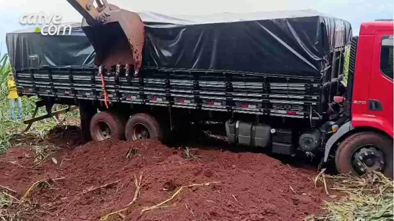 Motorista abandona caminhão com 25 mil pacotes de cigarros após fuga na BR-163 em Toledo