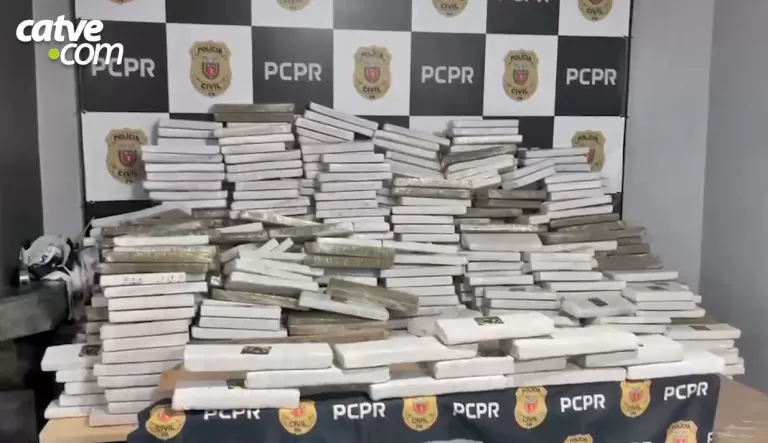 Polícia apreende mais de 1,4 tonelada de maconha em caminhão durante operação em Cascavel