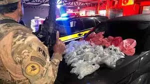 PRF apreende cocaína e haxixe escondidos em tanque de combustível em São Pedro do Iguaçu