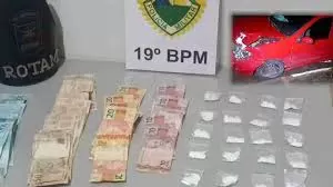 Perseguição termina com prisão por tráfico e apreensão de cocaína em Toledo