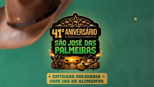 São José das Palmeiras celebra 41 anos com rodeios, shows e programação especial