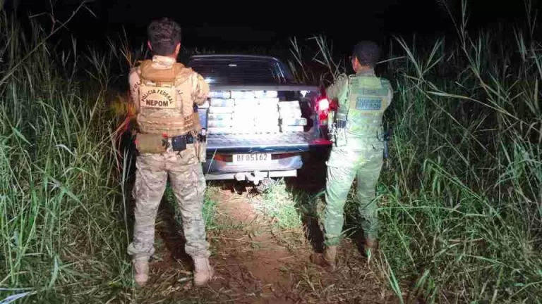420 quilos de maconha são apreendidos em porto clandestino em Santa Helena