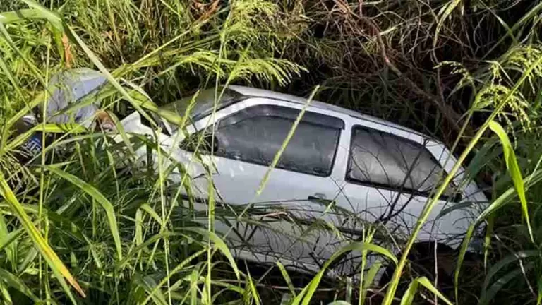 Carona pede ajuda após capotamento e jovem é resgatado encarcerado na região