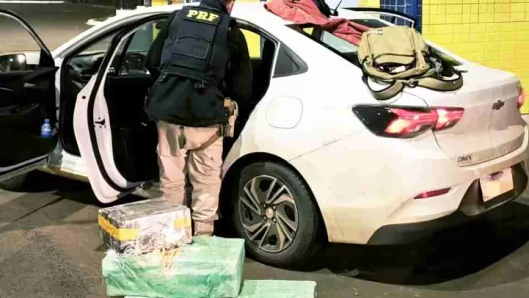 PRF apreende quase 240 quilos de maconha transportados de Foz do Iguaçu