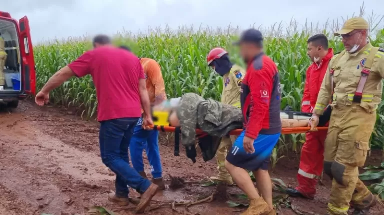 Homem é encontrado baleado em meio à lavoura de milho na região