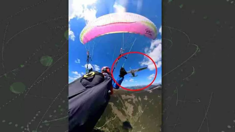 Vídeo mostra momento em que avião atinge parapente durante voo na Áustria; confira