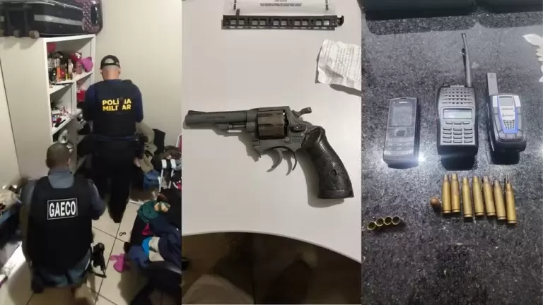 Dez policiais são alvos de operação por corrupção, desvio de eletrônicos e comércio ilegal de armas no Oeste do Paraná