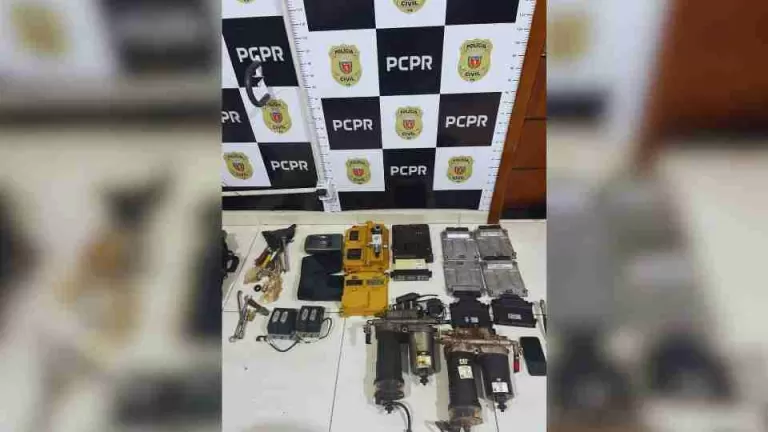 Polícia Civil prende suspeito de furto milionário de peças de máquinas pesadas no Paraná
