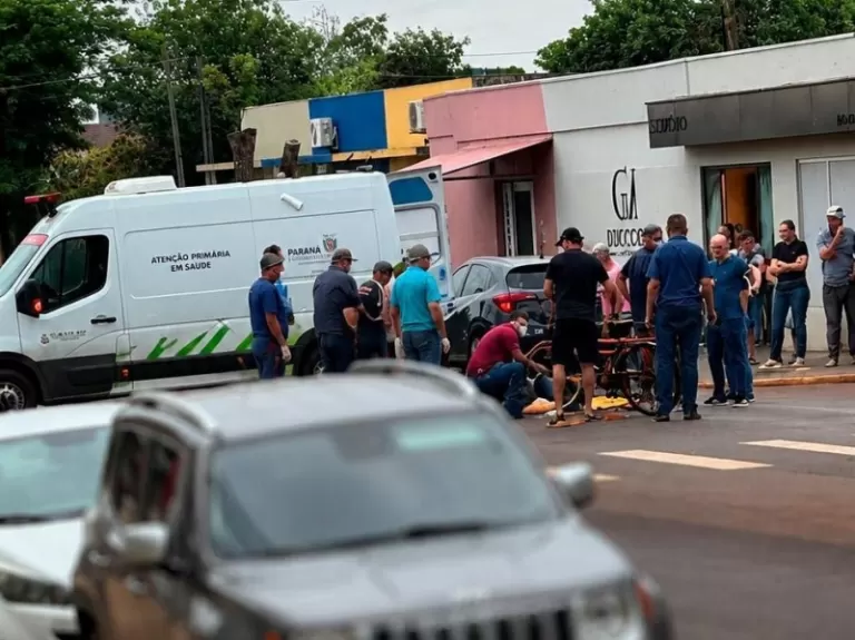 Ciclista vítima de acidente em Nova Santa Rosa morre no hospital