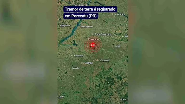Tremor de terra é registrado no Paraná