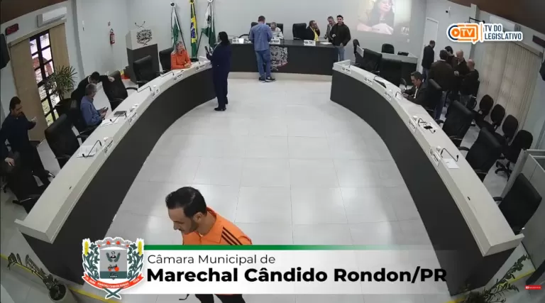 AO VIVO: acompanhe a sessão ordinária da Câmara de Vereadores de Marechal Rondon